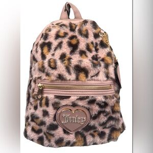 Juicy Couture Pink and Leopard Backpack